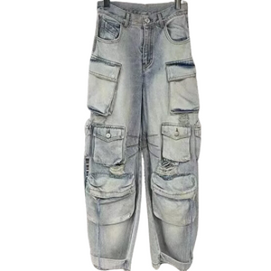 Girls’ Cargo Baggy Jeans